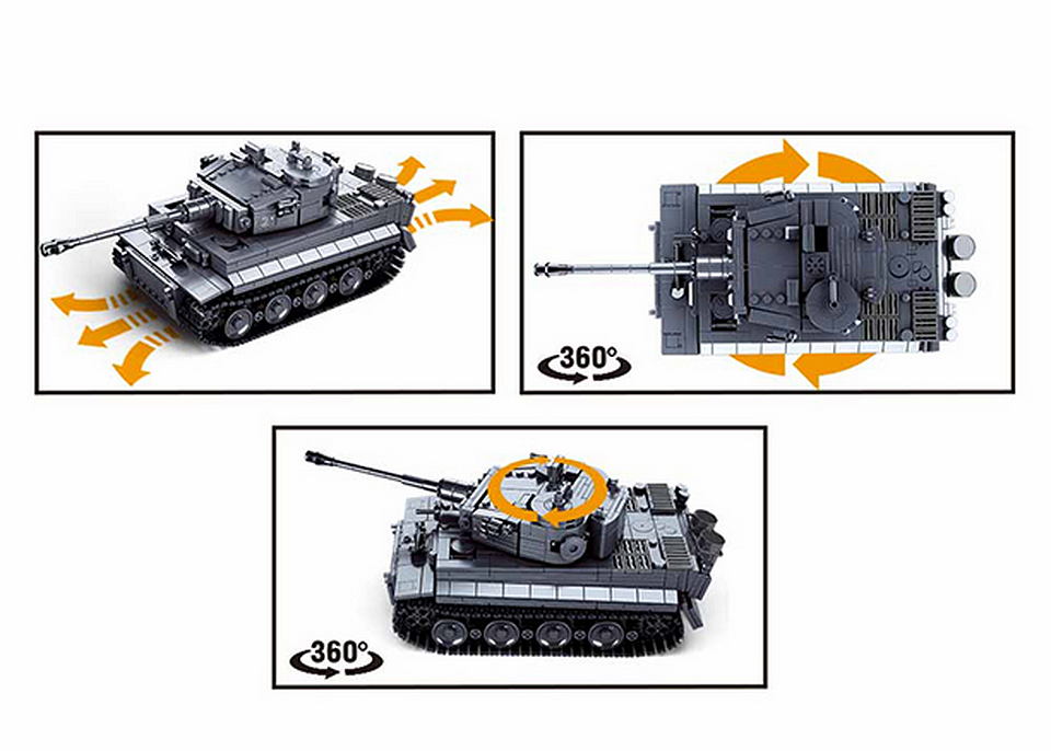 Tanc RC Sluban Army German Tiger M38-B0851 - Putere și Control la Îndemâna Ta