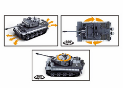 Tanc RC Sluban Army German Tiger M38-B0851 - Putere și Control la Îndemâna Ta