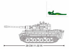 Tanc RC Sluban Army German Tiger M38-B0851 - Putere și Control la Îndemâna Ta
