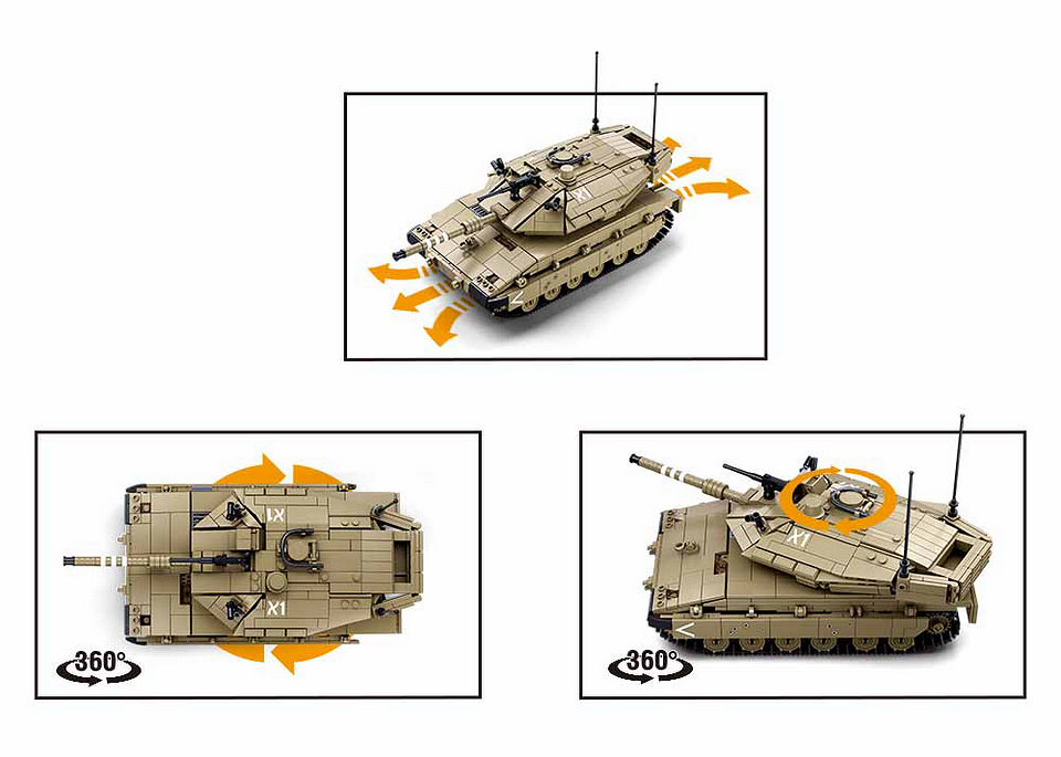 Tanc RC Sluban MK4 RC gevechts tank M38-B1022 #17001 - Domina Câmpul de Bătălie