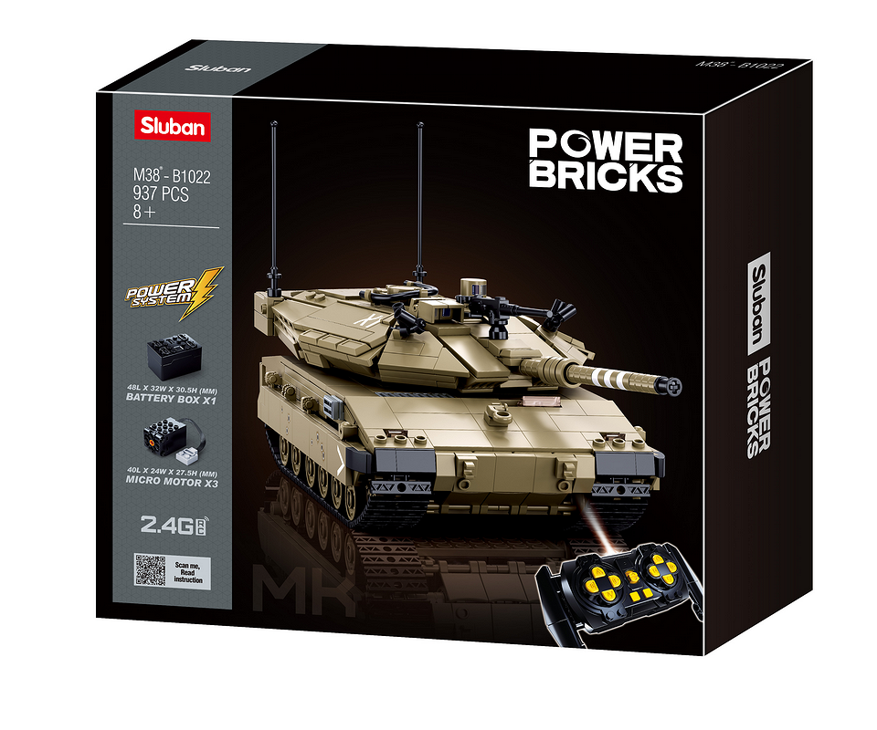 Tanc RC Sluban MK4 RC gevechts tank M38-B1022 #17001 - Domina Câmpul de Bătălie