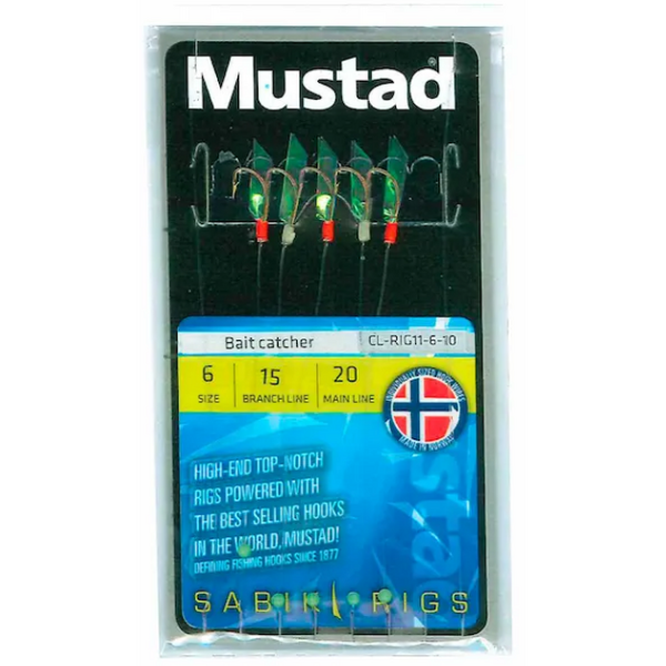Taparina Mustad Nr.8 - Prindere Rapidă Momeală, 5 Bucăți/Plic