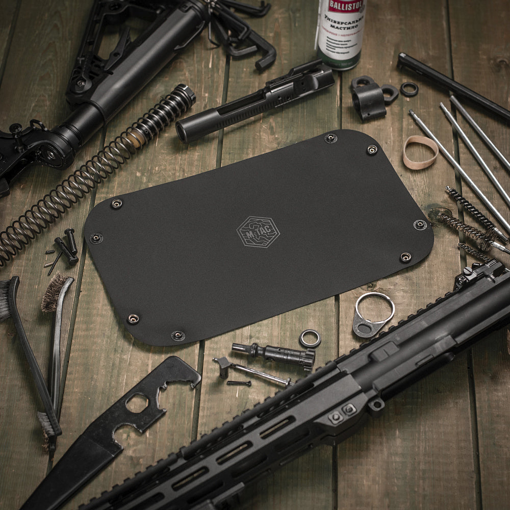 Tavă Întreținere Arme M-Tac Field Tray - Neagră, Pliabilă