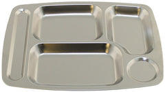 Tavă Cantină 5 Compartimente Inox MFH - Stivuibil, 350g
