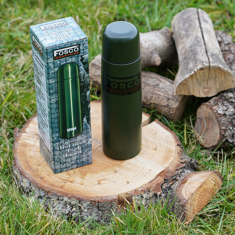 Termos Fosco 0.5L Verde - Menține Temperatura Optimă