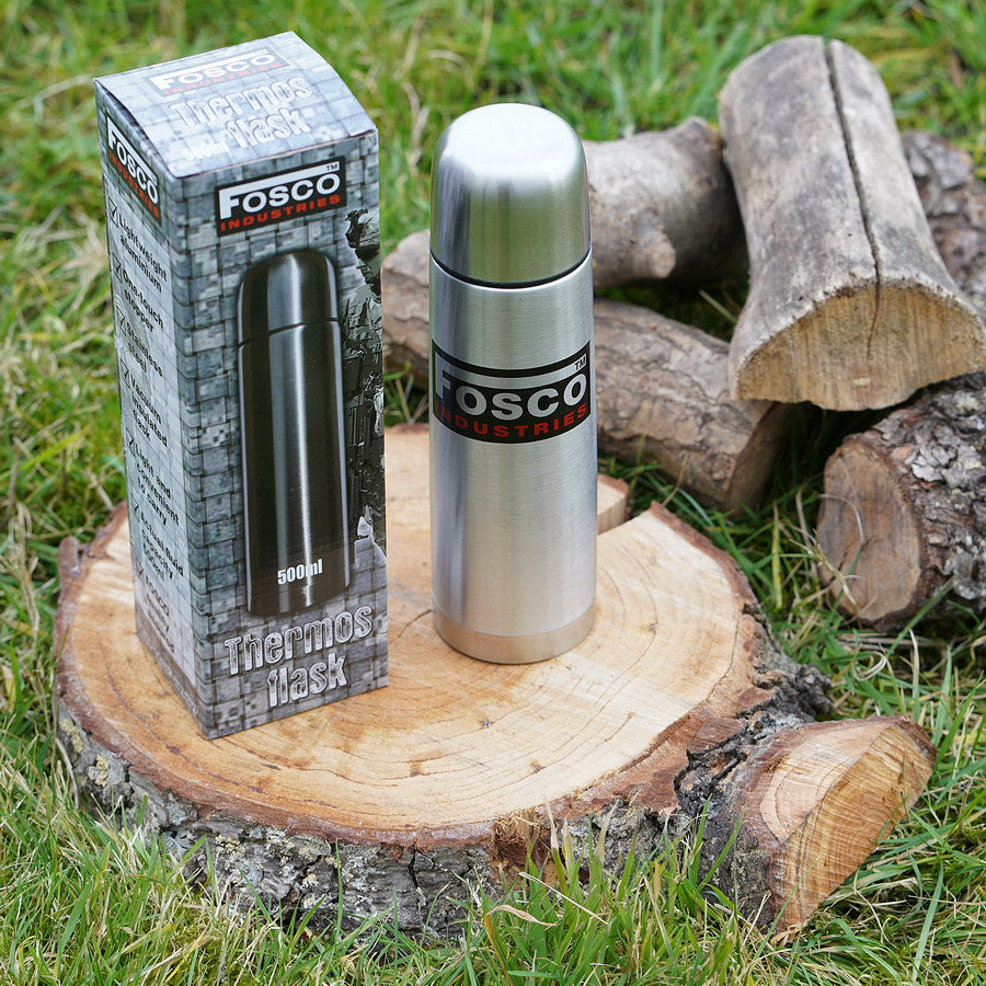 Termos Fosco Thermosfles 1/2 ltr. Argintiu - Hidratare Tactică Durabilă