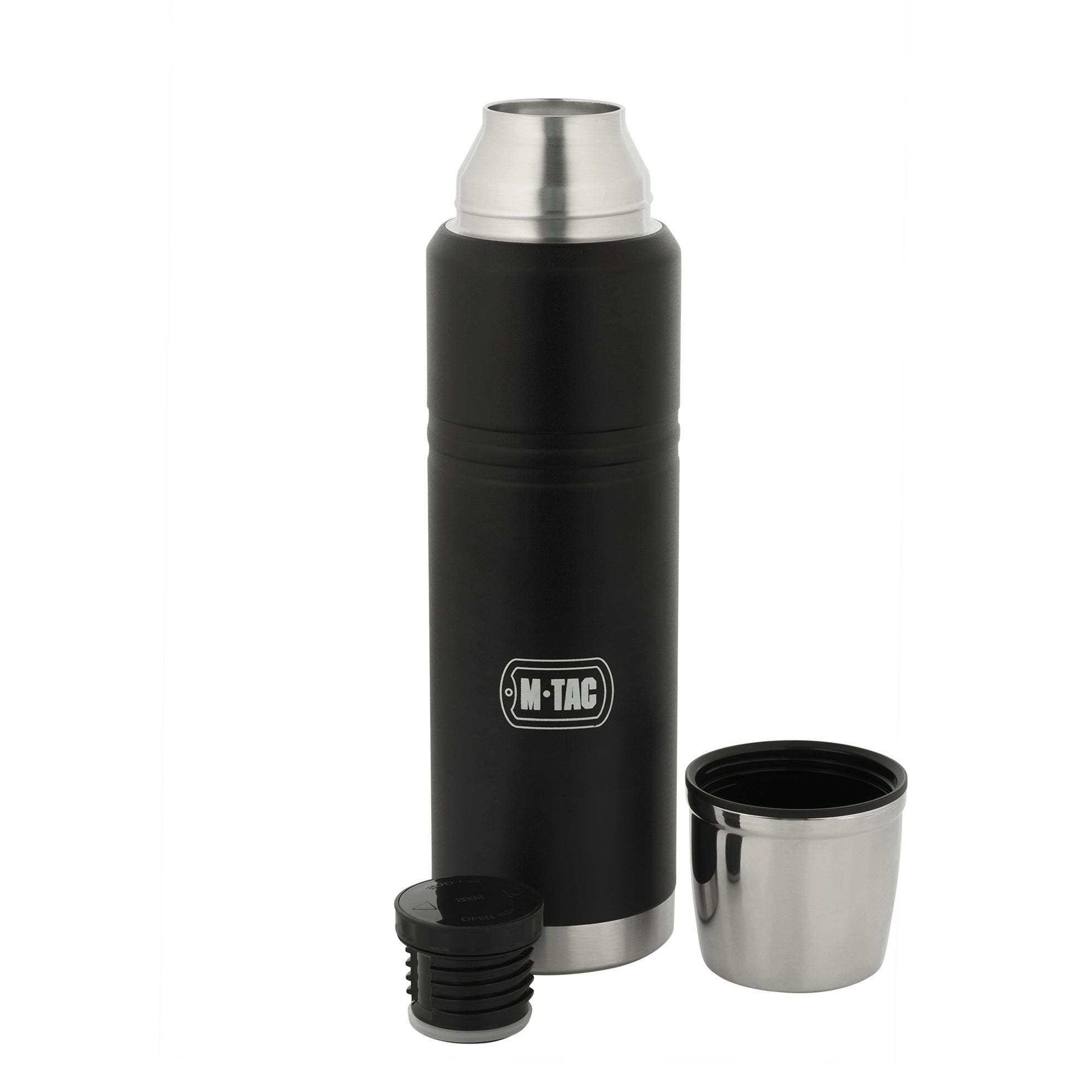 Termos M-Tac 1000ml Oțel Inox - Negru Mat