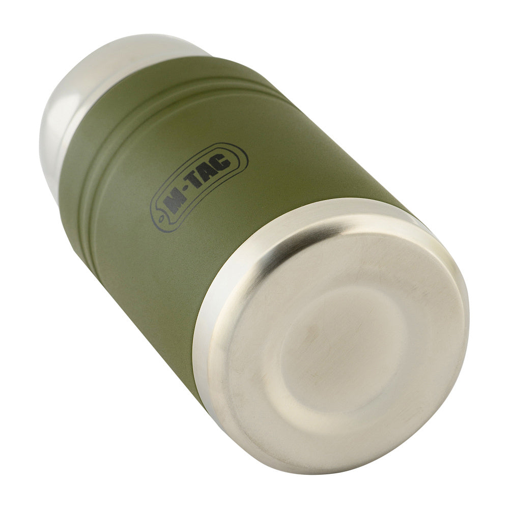 Termos M-Tac 750 ml Inox cu Lingură Pliabilă - Olive