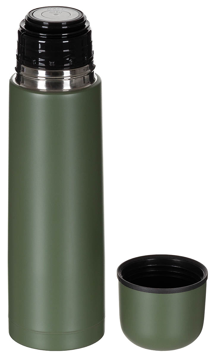 Termos Vacuum 500 ml Oliv FoxOutdoor - Incasabil, Capac Cana