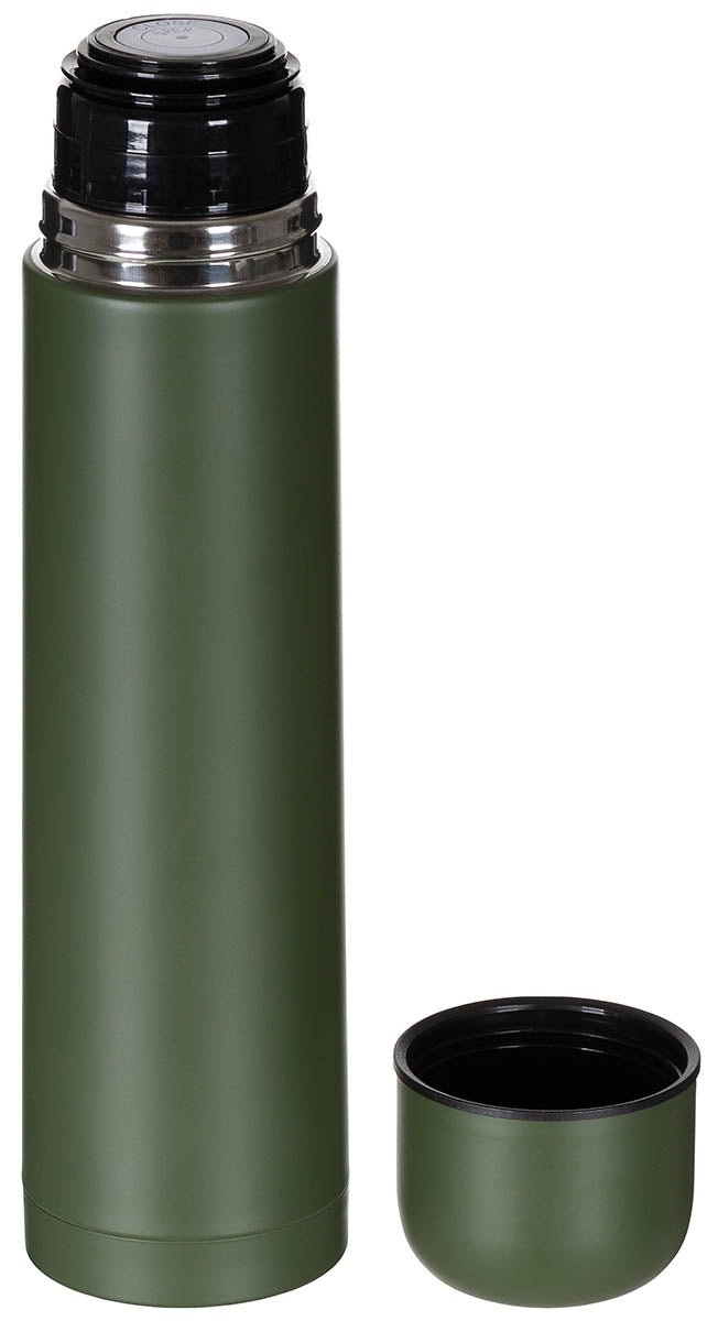 Termos Vakuum 1L Oliv FoxOutdoor - Incasabil, Fără Gust