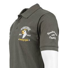 Ticou Polo 101st Airborne 'screaming eagles' Verde - Omagiu Eroilor Aeropurtați