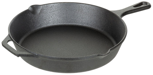 Tigaie Fontă cu Mâner Negru FoxOutdoor - Ø 30 cm, 3.3 kg