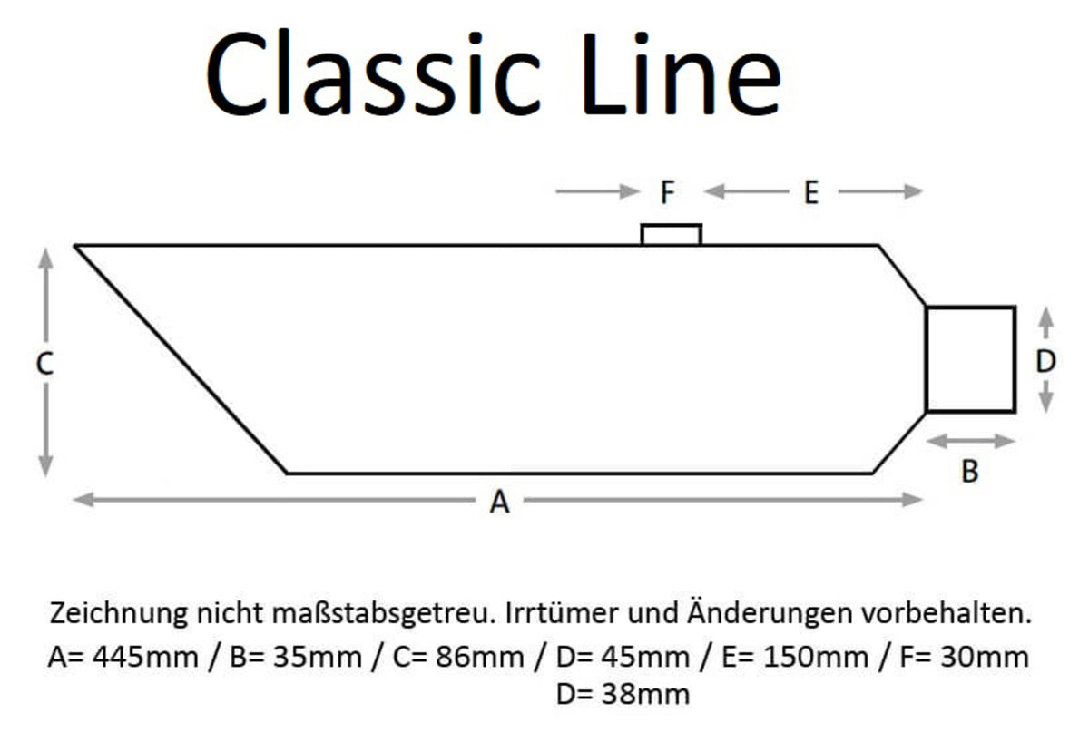 Toba Eșapament Universală Classic Line Louis - Omologată EG