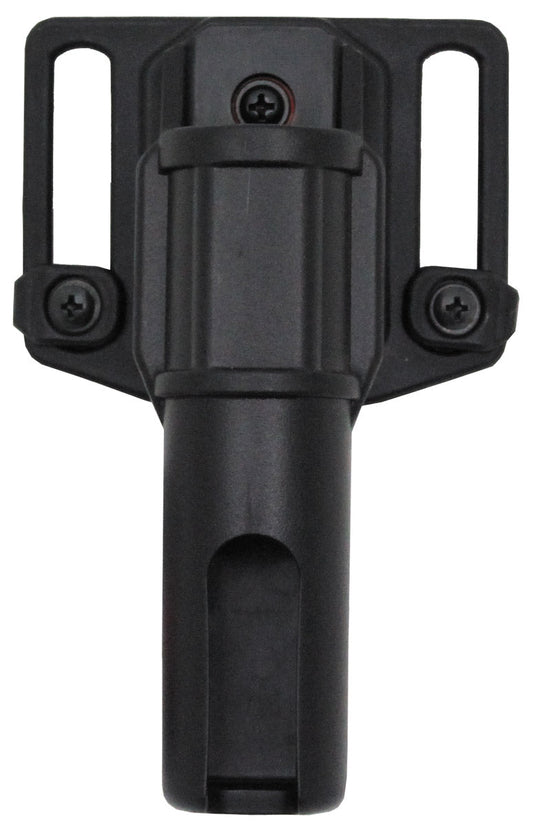 Toc Baston Tactic 12 cm Rotativ Negru MFH - 360° Rotativ, Fixare 5.5cm