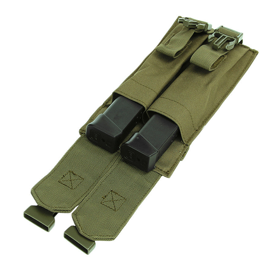 Toc Dublu Încărcătoare Pistol Two Mag Pouch Verde - Eficiență Tactică