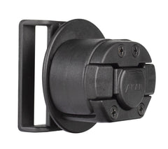 Toc pentru cătușe AKAR® ELITE din polimer, negru, universal, retenție și eliberare la buton P1024