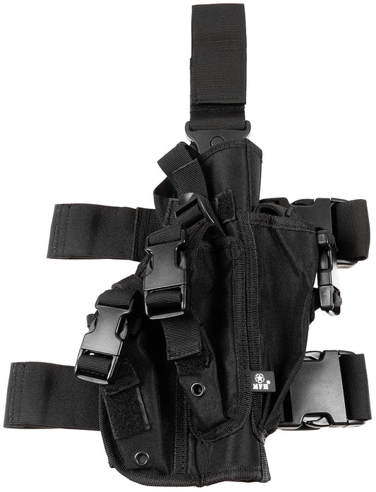 Toc Picior Pistol Negru MFH - Pentru Dreptaci, 2 Curele Reglabile