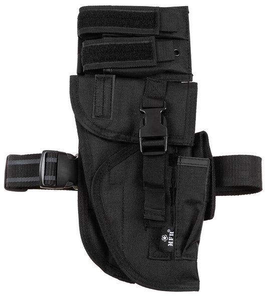 Toc Picior Tactical Negru MFH - Dreptaci, Placă Molle