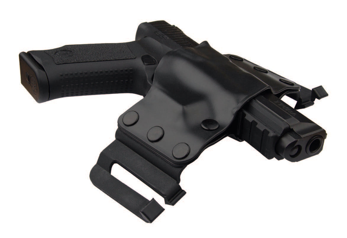 Toc pistol AKAR® SCORPION OWB GLOCK 17 / 19 / 34 / 45, HS 9, HK P30, Beretta PX4, CZ 75, CZ P-09 / P-07 / P-10C semi-universal P1001