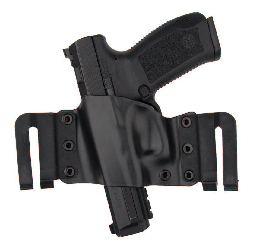 Toc pistol AKAR® SCORPION OWB GLOCK 17 / 19 / 34 / 45, HS 9, HK P30, Beretta PX4, CZ 75, CZ P-09 / P-07 / P-10C semi-universal P1001