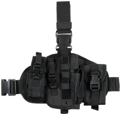 Toc Pistol Coapsă MOLLE Negru MFH - Pentru Dreptaci, Sistem MOLLE