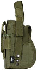 Toc pistol MOLLE, Dreapta, Oliv MFH - Inchidere ajustabila, Buzunar magazie