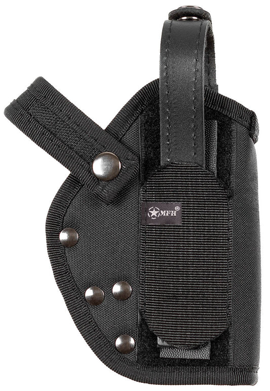 Toc Pistol P1 Dreapta Negru MFH - Pentru dreptaci, Curea max 7cm