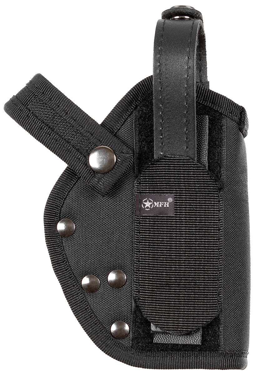 Toc Pistol P1 Dreapta Negru MFH - Pentru dreptaci, Curea max 7cm