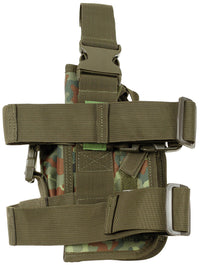 Toc Pistol Picior Flecktarn MFH - Pentru Dreptaci, Prindere Curea 6cm