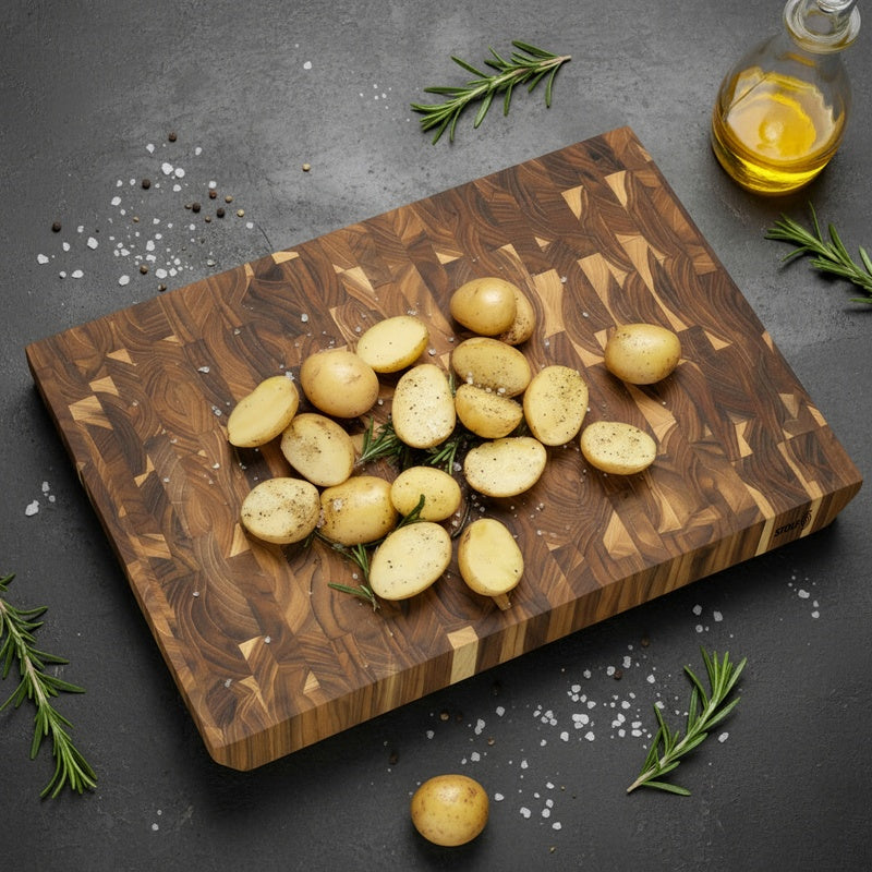 Tocător Stolf Teakholz Schneidbrett Supreme Herbertz - Teak, 50x35cm, Design Robust