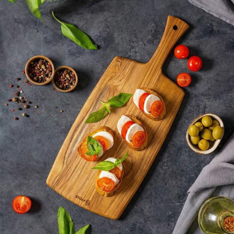 Tocător Teakholz Servierbrett Stolf Herbertz - Lemn Teak, Design Share and Serve