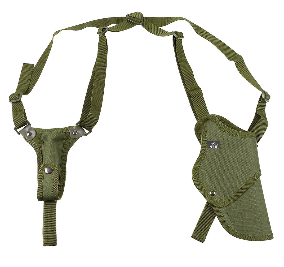 Toc Umăr Pistol Tactic Verde Oliv MFH - Dreptaci, Ajustabil