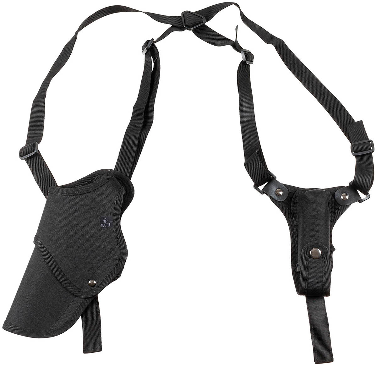 Tocuri/Accesorii Toc Pistol Umăr Stânga Negru MFH - Ajustabil, Siguranță Dublă