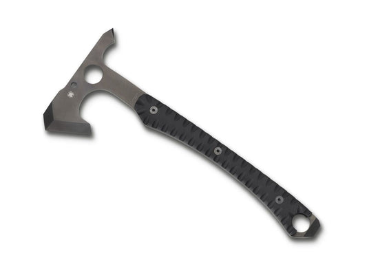 Tomahawk Warrior Hawk Spyderco- Constructie D2 Solida, Coada Leviera