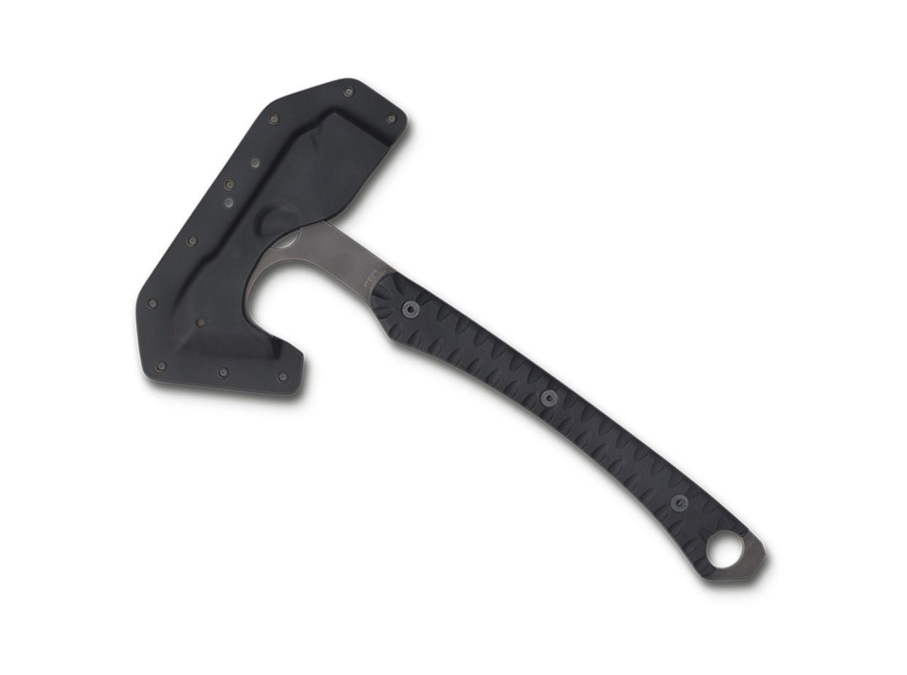 Tomahawk Warrior Hawk Spyderco- Constructie D2 Solida, Coada Leviera