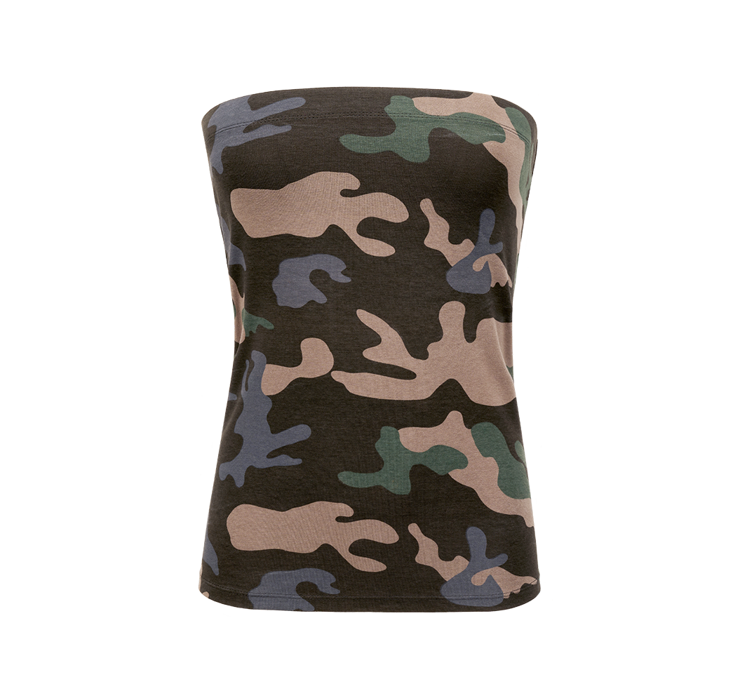 Top Bandeau 2in1 Dama Brandit Dark Camo - Stil Versatil