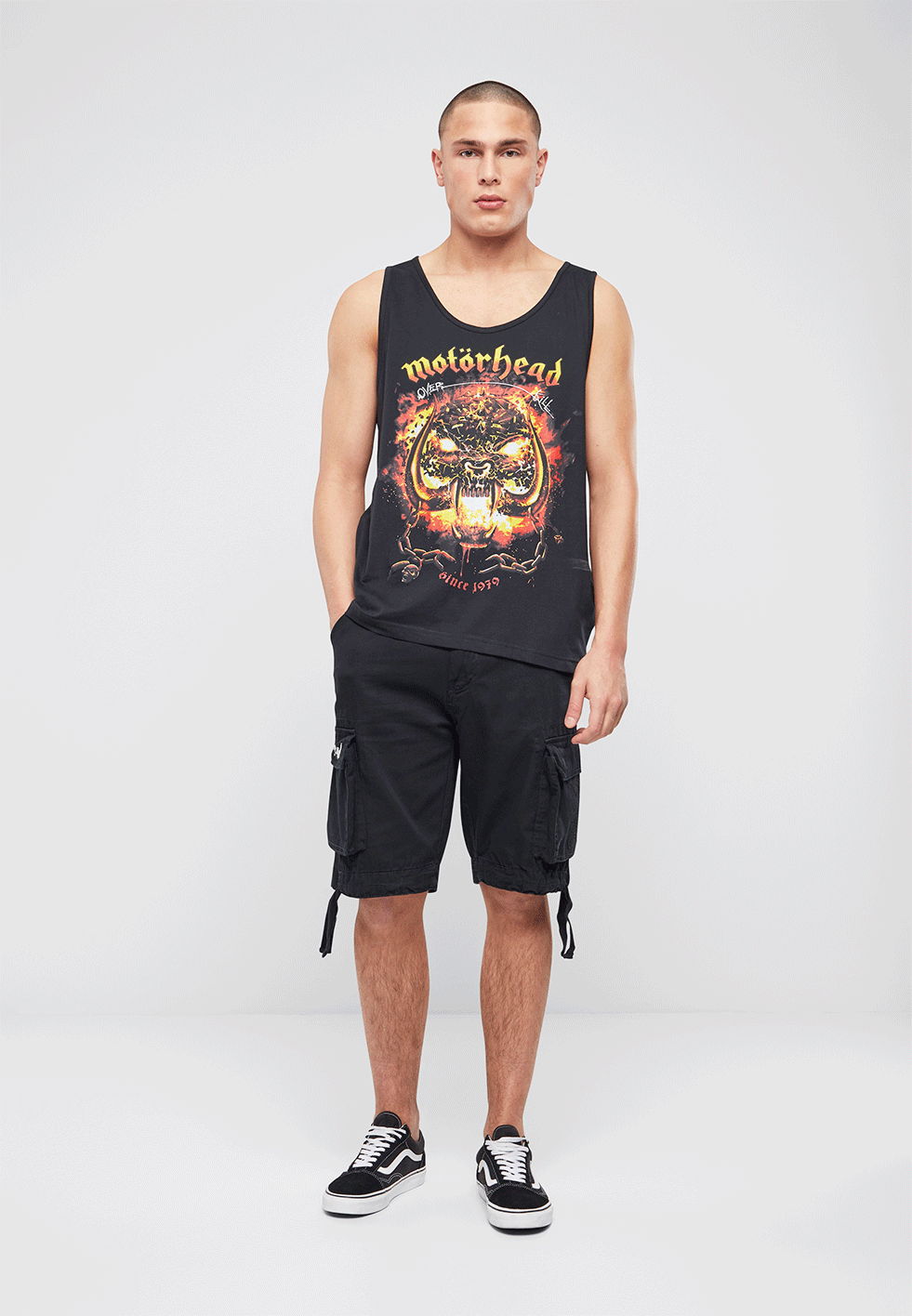 Top Motörhead Tank Overkill Negru Brandit - Stil Rock Autentic
