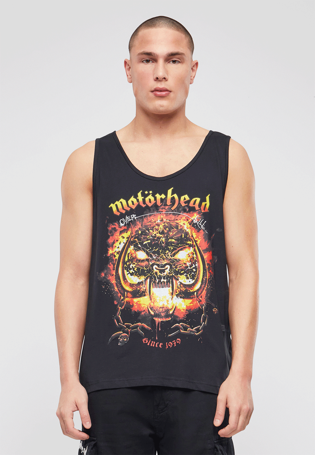 Top Motörhead Tank Overkill Negru Brandit - Stil Rock Autentic