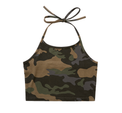 Top Neckholder Dark Camo Dama Brandit - Eleganta Tactica