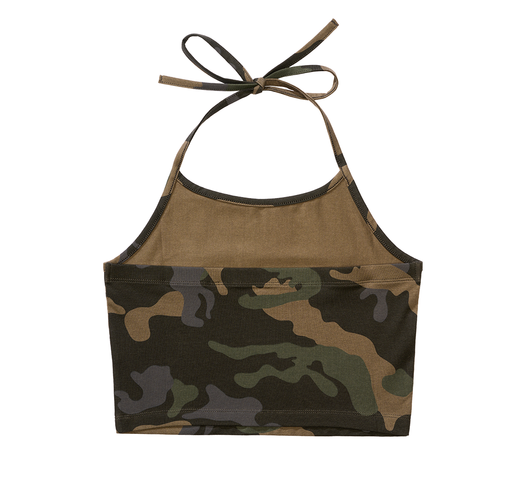 Top Neckholder Dark Camo Dama Brandit - Eleganta Tactica
