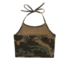 Top Neckholder Dark Camo Dama Brandit - Eleganta Tactica
