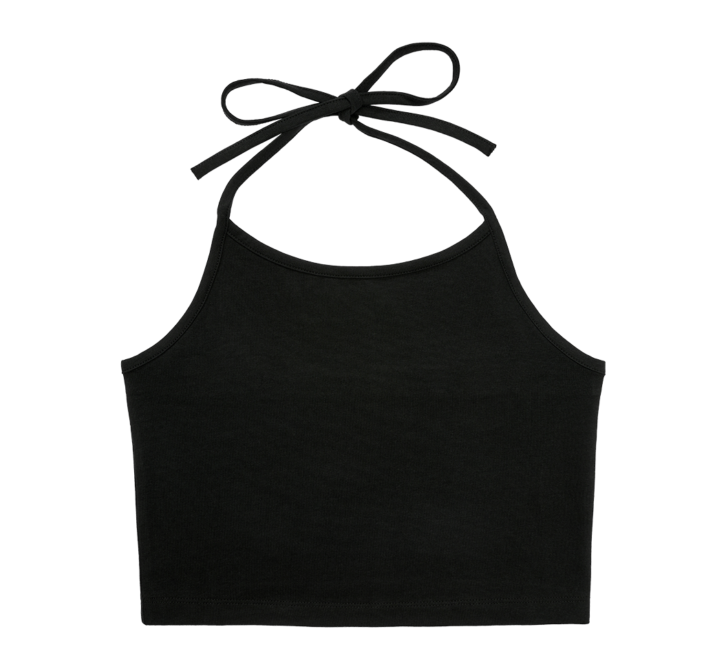 Top Neckholder Negru Dama Brandit - Libertate de Miscare
