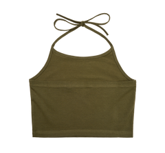 Top Neckholder Olive Dama Brandit - Versatilitate Urbana