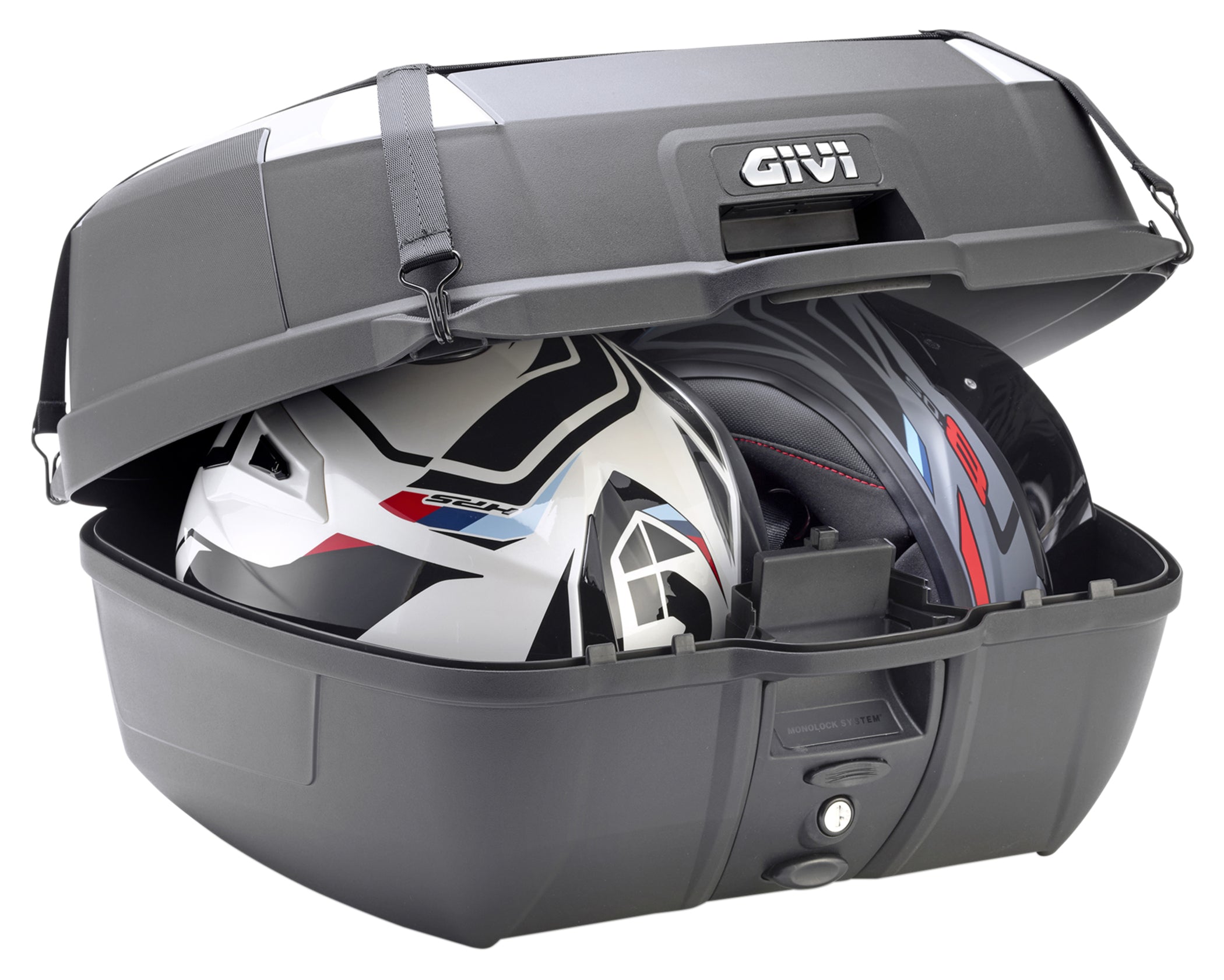 Topcase Monolock GIVI B45+ - 45 Litri, 2 Căști Integrale