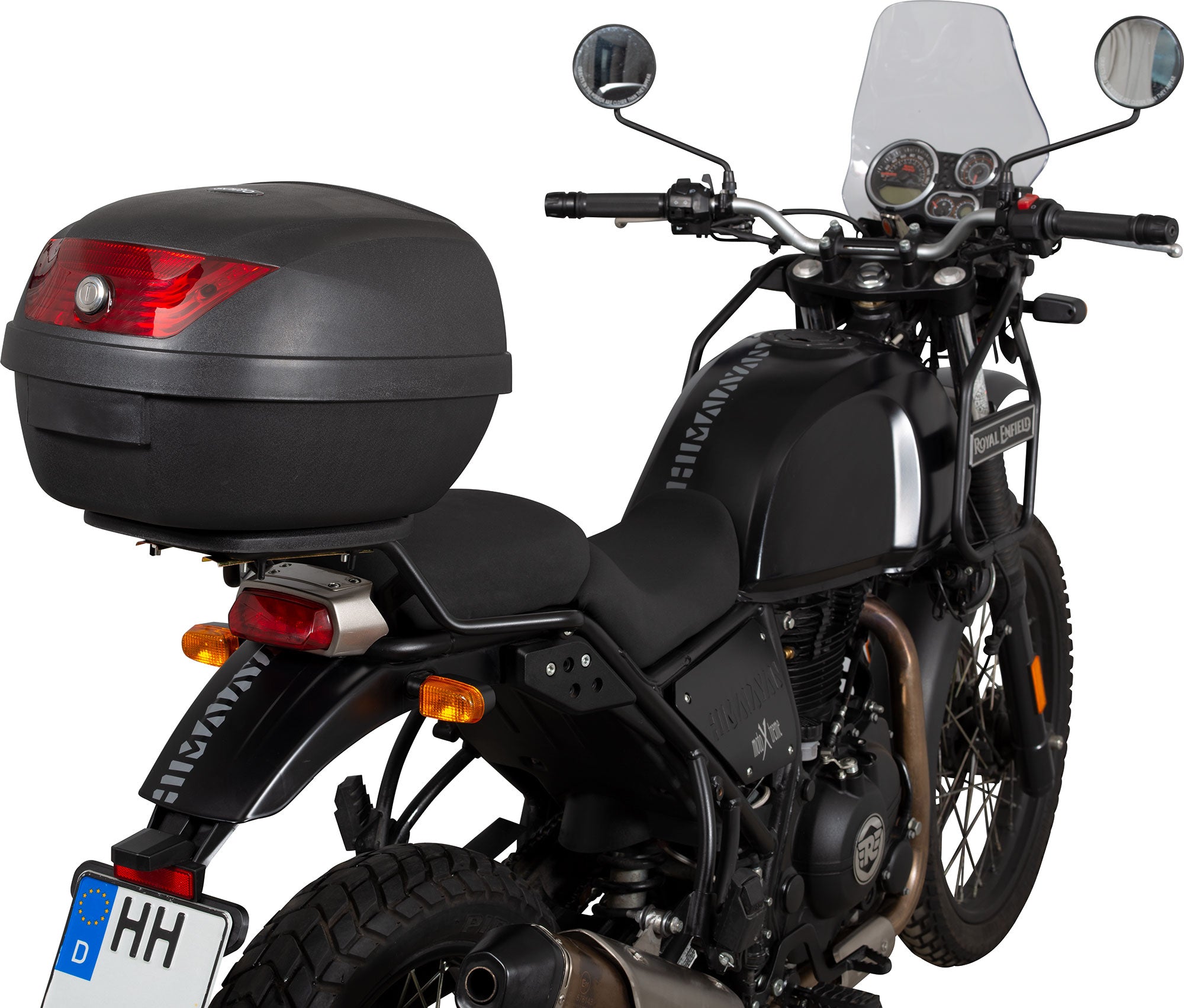 Topcase Moto 28 Litri saito - Universal, Reflector Roșu