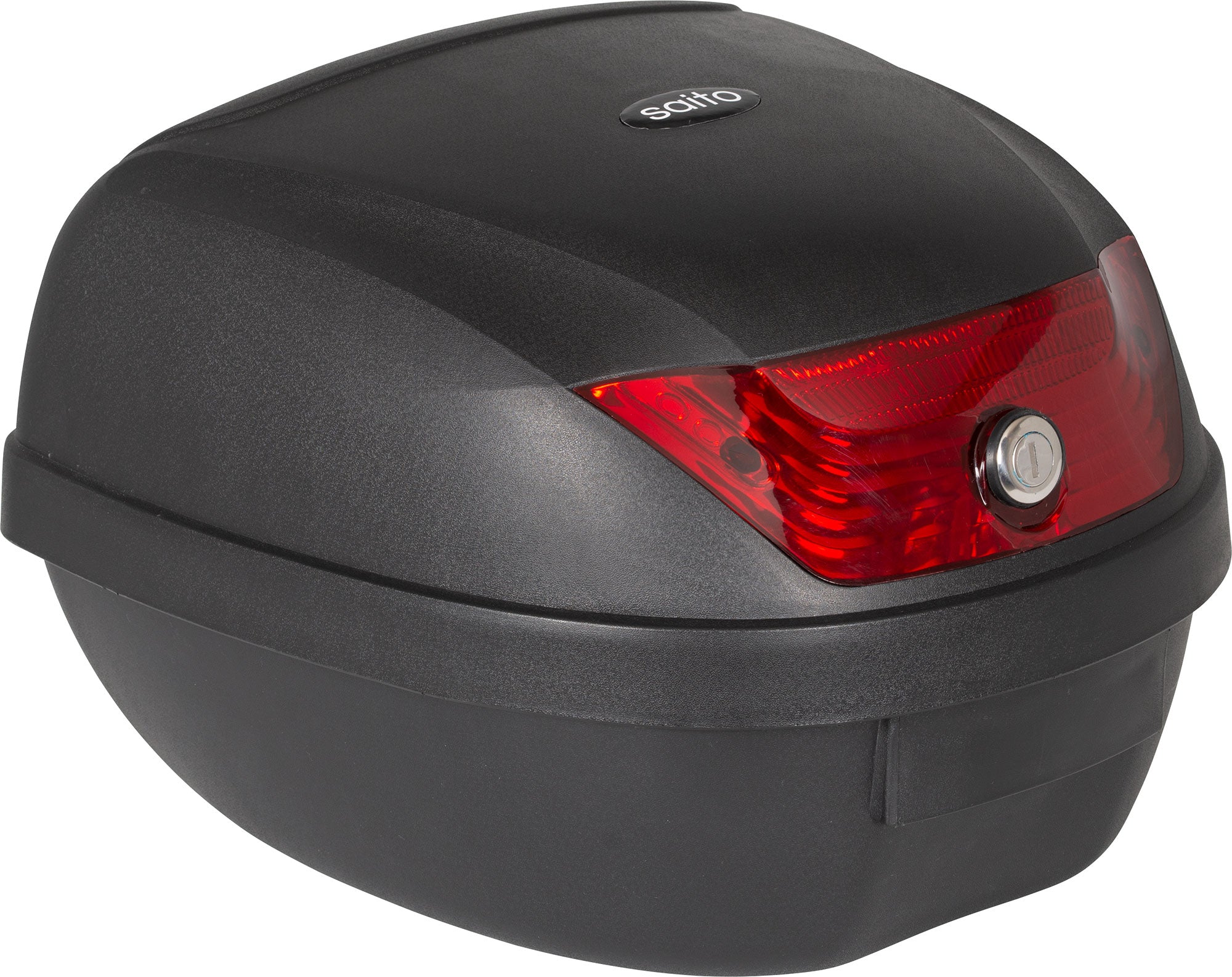 Topcase Moto 28 Litri saito - Universal, Reflector Roșu