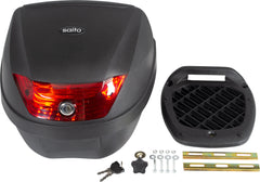 Topcase Moto 28 Litri saito - Universal, Reflector Roșu