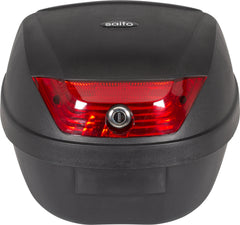 Topcase Moto 28 Litri saito - Universal, Reflector Roșu