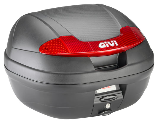 Topcase Moto GIVI E340 Vision Monolock - 34L, Negru cu Reflector
