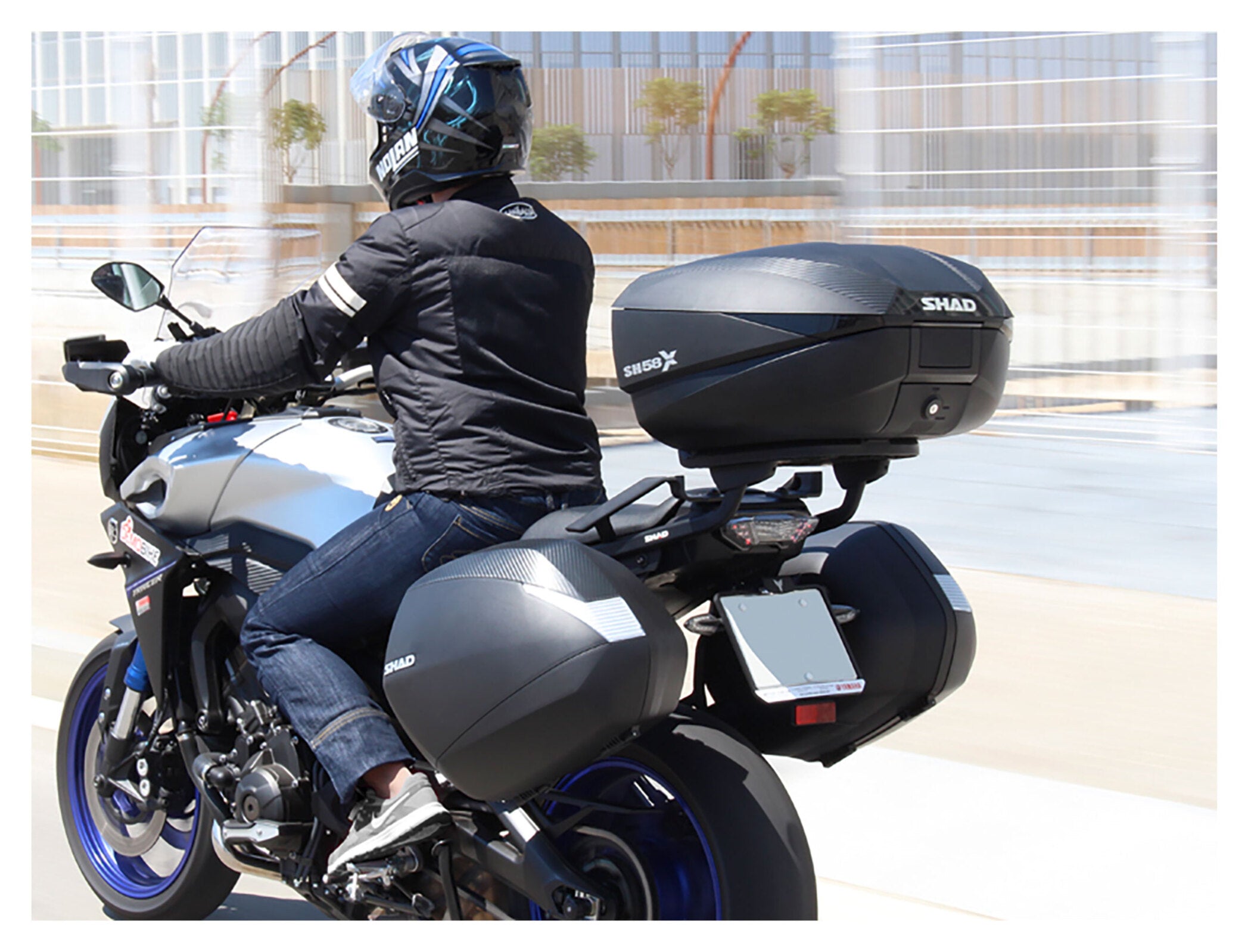 Topcase Moto SH58X Shad Carbon - Extensibil 46-58L